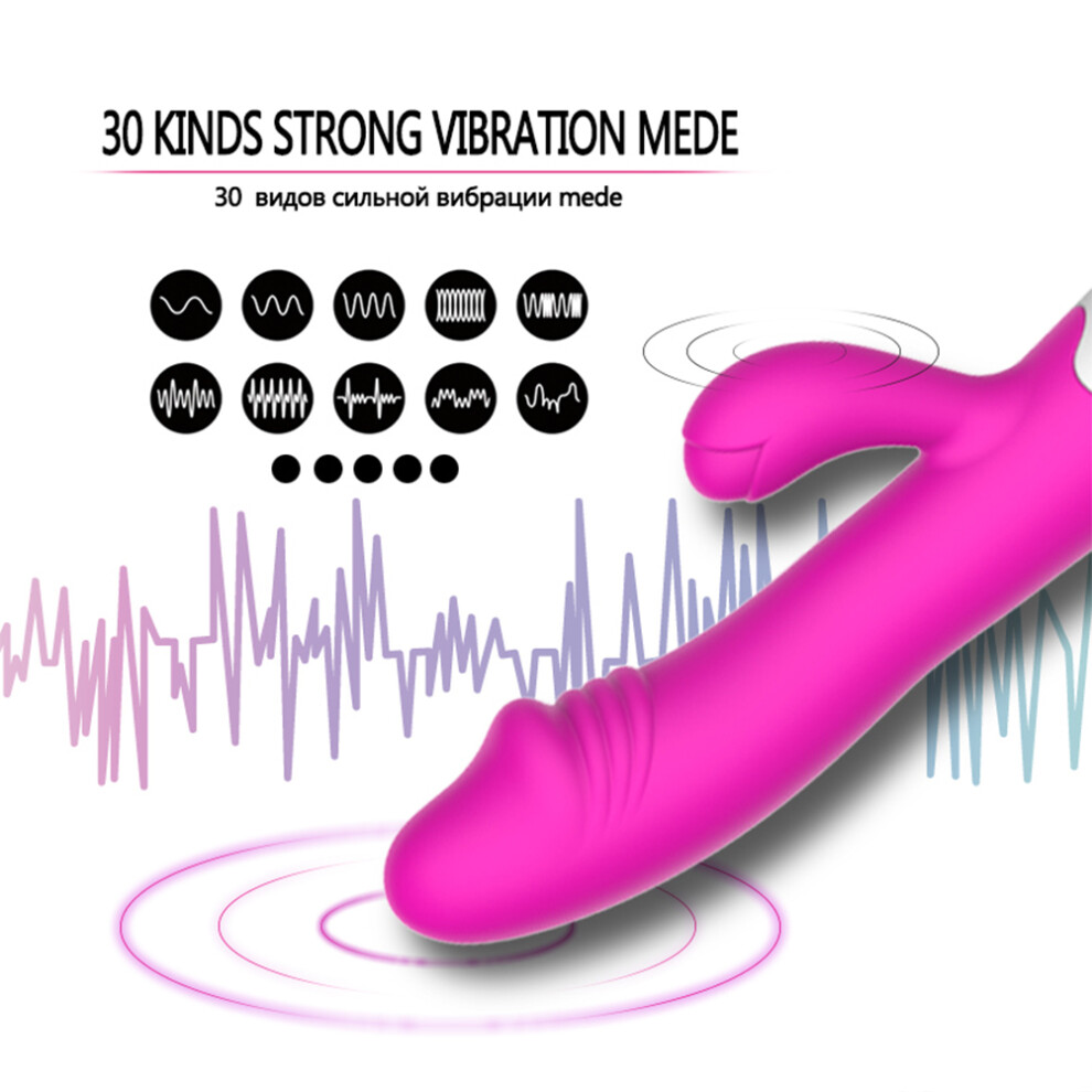 30 Speed Vibration Dildo Rabbit Vibrator for Women USB Charging Dual Motor G Spot Vibrators Female Sex Toys