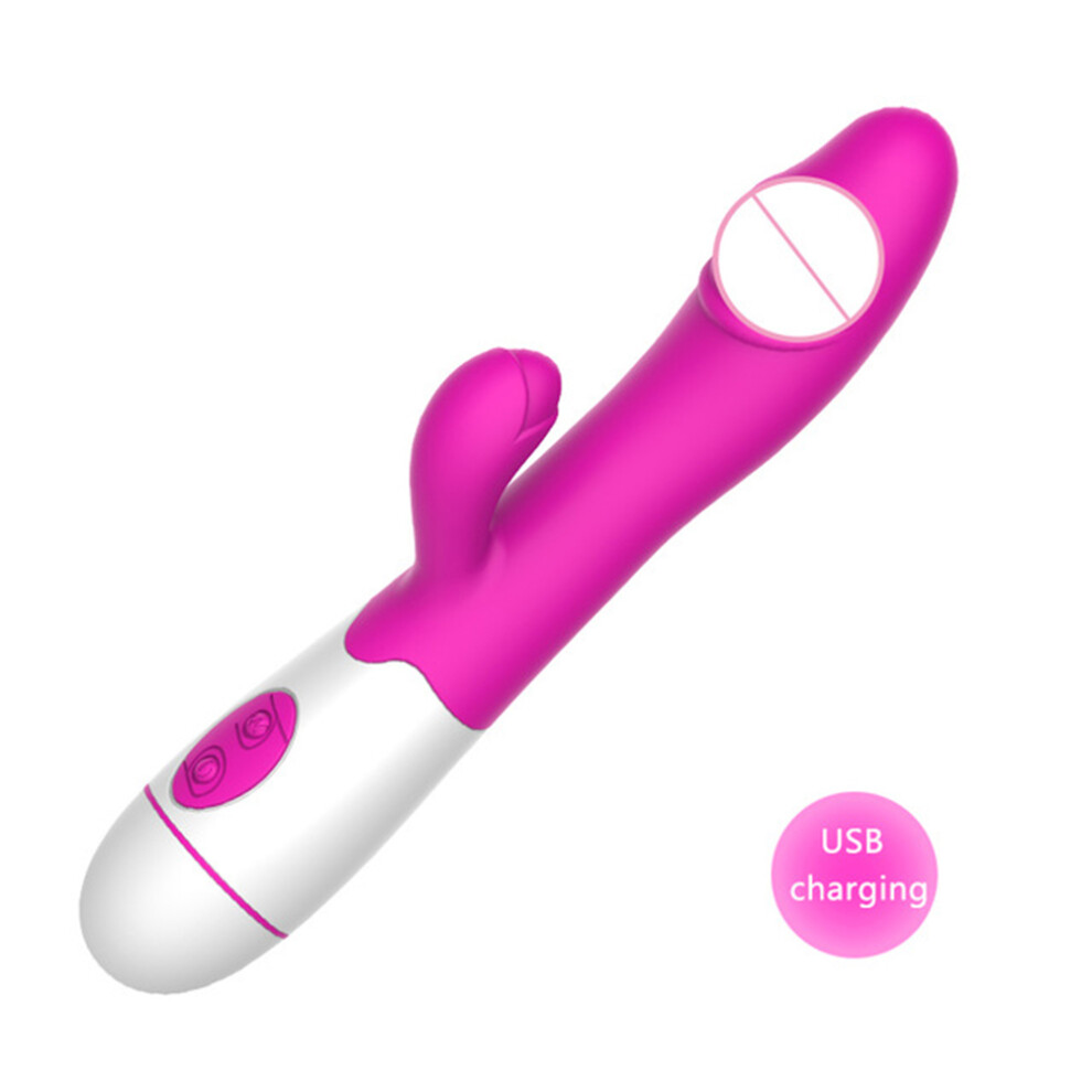 30 Speed Vibration Dildo Rabbit Vibrator for Women USB Charging Dual Motor G Spot Vibrators Female Sex Toys
