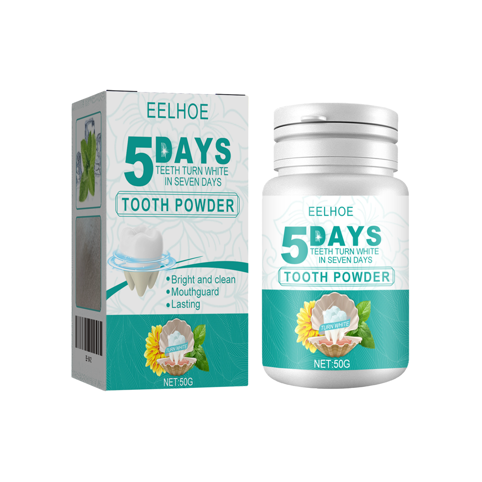5 Day Teeth Whitening Powder Stain Remover Fresh Breath Oral Care