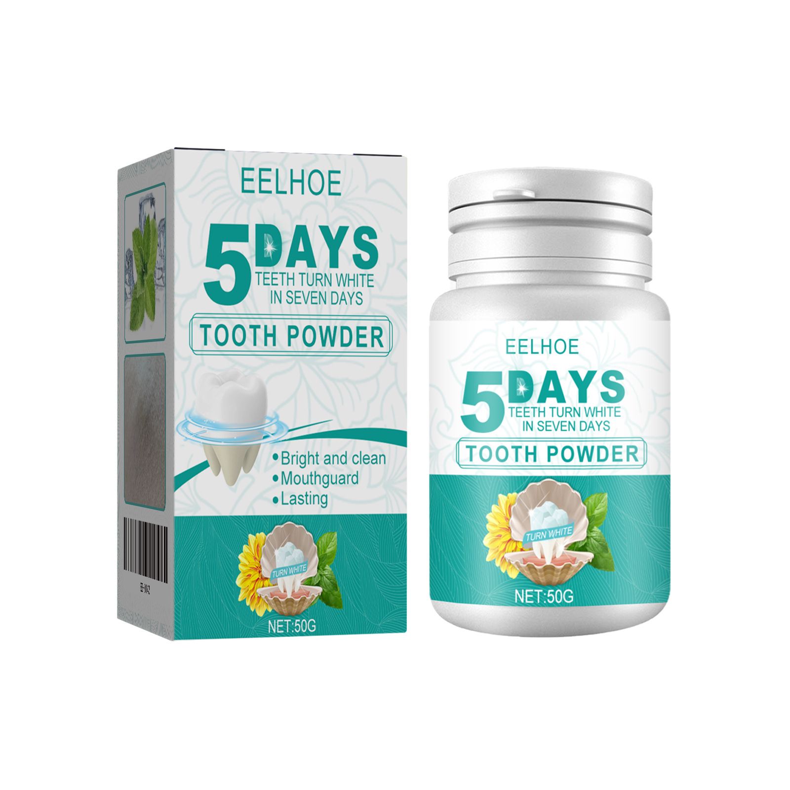 5 Day Teeth Whitening Powder Stain Remover Fresh Breath Oral Care