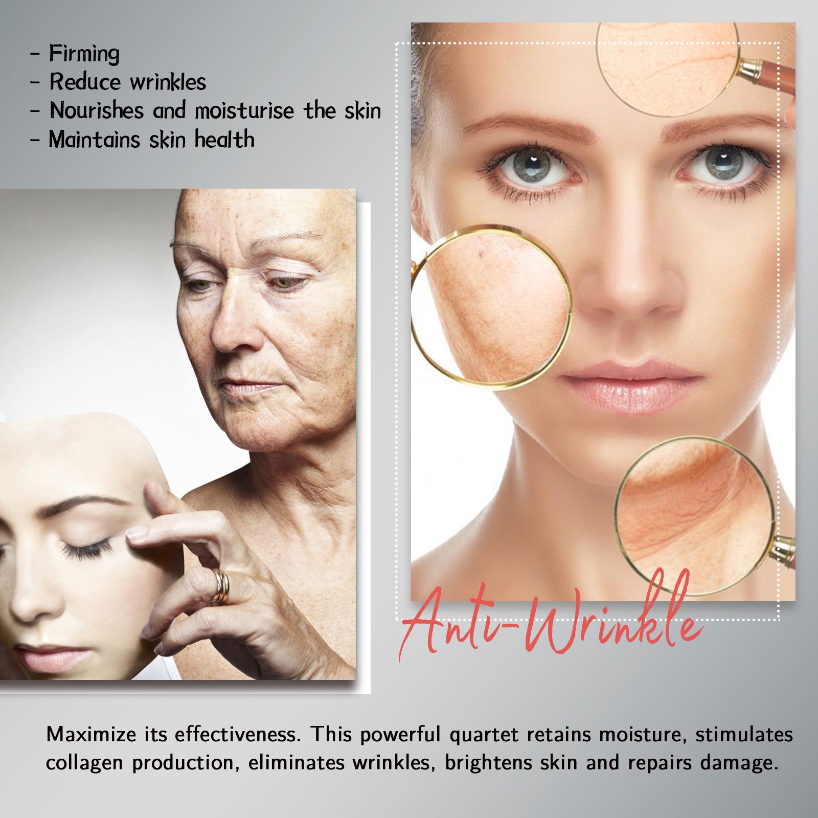 Fine Line Reducing Face Cream Retinol Collagen Hyaluronic Acid Moisturizing For Daily Skincare