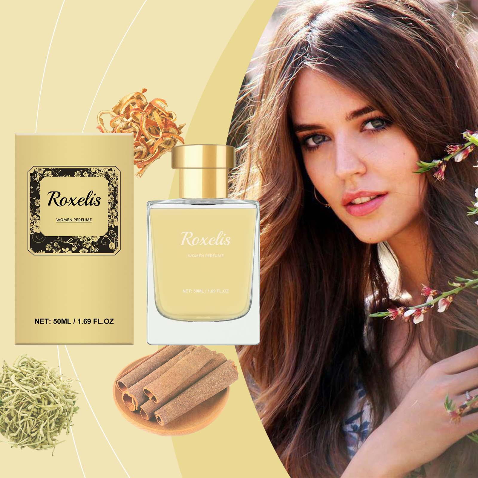 Citrus Perfume Fresh Portable Long Lasting Floral Scent For Women Daily Wear