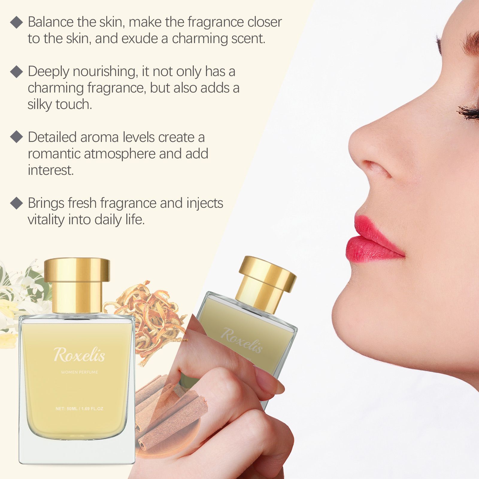 Citrus Perfume Fresh Portable Long Lasting Floral Scent For Women Daily Wear