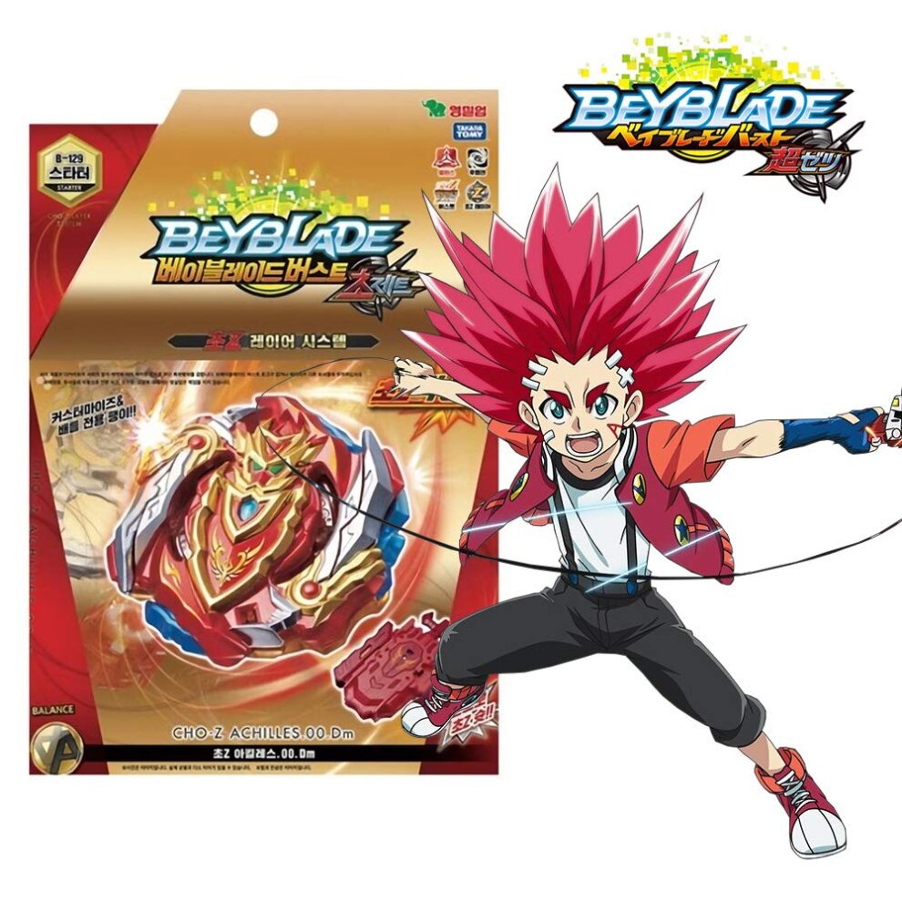 Takara Tomy B-129 Beyblade Burst Cho Super Z Achilles.00.Dm + Long LR Launcher