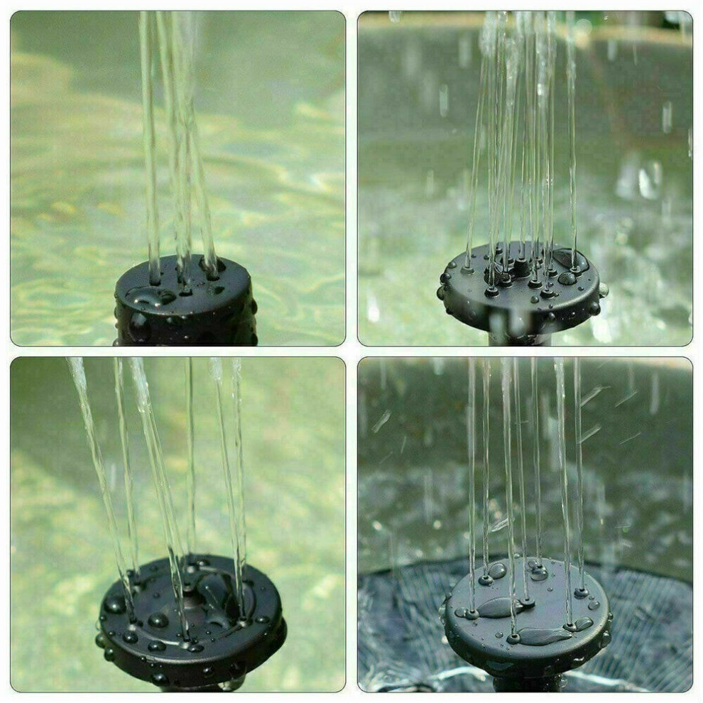 Solar Powered Floating Pump Water Fountain Birdbath Pond Pool Garden
