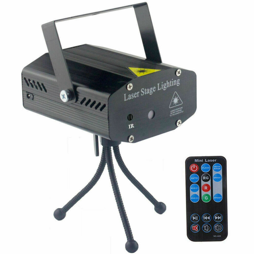 Laser Projector Light LED RGB Stage Projector Lamps with Strobe Beam Remote Control for Disco DJ Party KTV Bar Dancing Thanksgiving Birthday Christmas Party