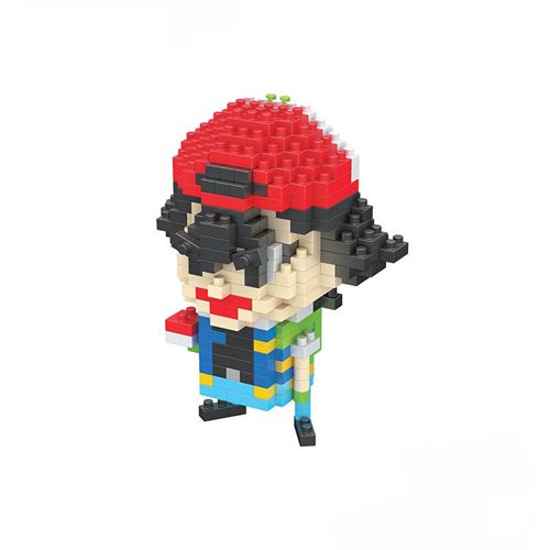 Pokemon Ash Ketchum Blocks Small Cartoon Toys For Kids Birthday 348PCS