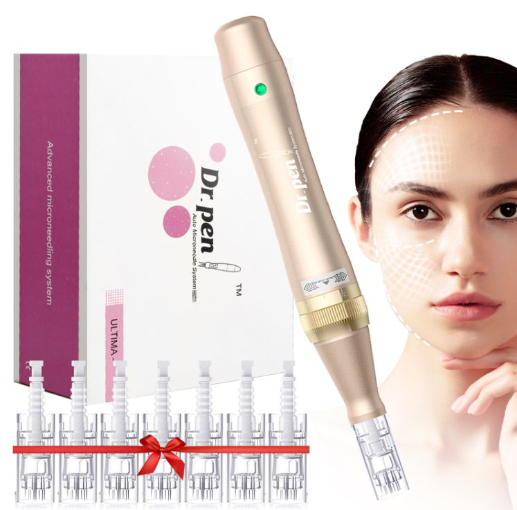 Dr. Pen Ultima M5 Microneedling Pen Professional Wireless Auto Derma Beauty Pen for Face and Body Skin Care Tool Kit With 12PCS Cartridges