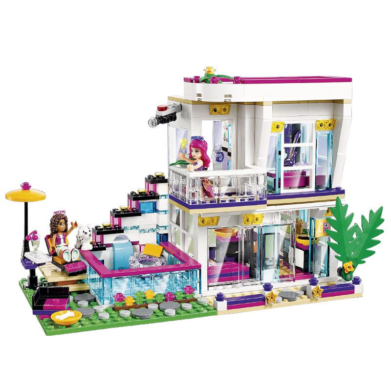Livis Pop Star House Girl Series Building Blocks Educational Toy for Children Birthday Gifts