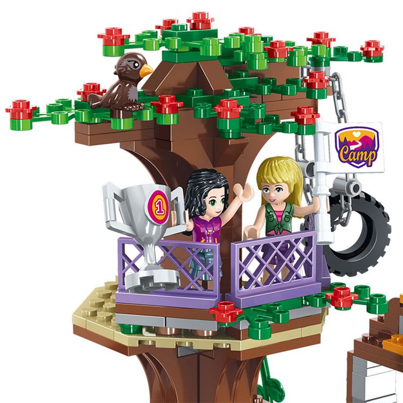 Friends Adventure Camp Tree House Stephanie Figures Kit Building Blocks Girl Emma Toys Friend Gifts Gifts