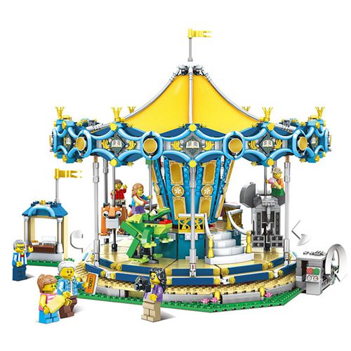 Carousel Toy Building Blocks Bricks Birthday Christmas Gift