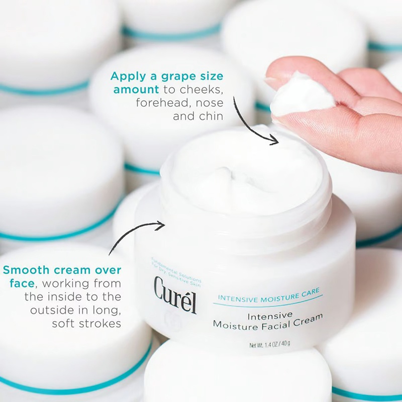 Curel Intensive Moisture Care Face Cream for Dry Sensitive Skin Moisturiser 40g