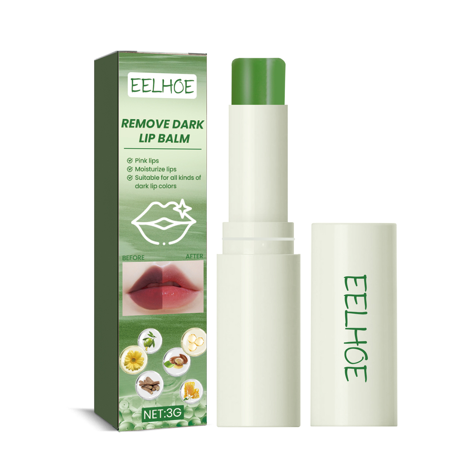 Remove Dark Lip Balm Lightening Moisturizing  Nourish Fade Lips Lines Lip Care Repair Makeup Cosmetics 3g