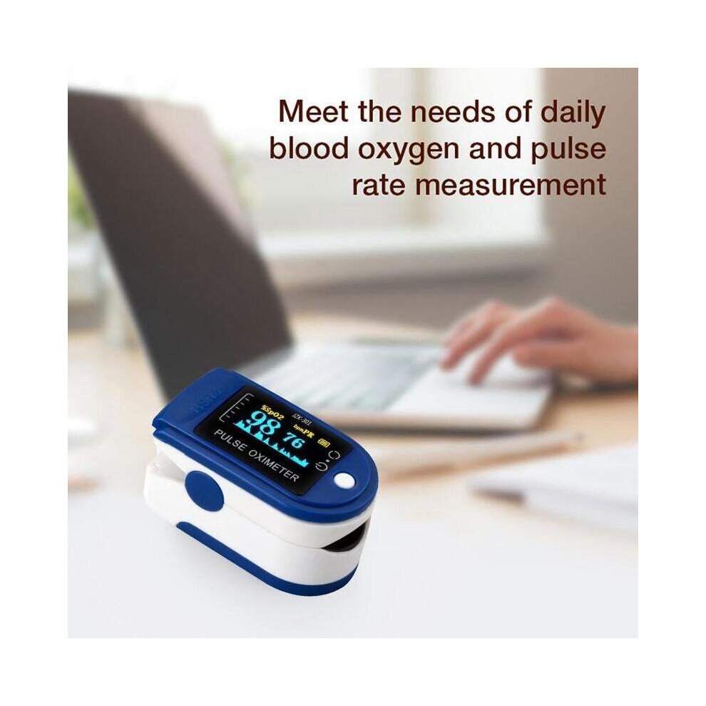(1pc) Fingertip Pulse Oximeter LED Display Blood Oxygen Saturation for Pulse Rate Heart Rate Monitor SpO2 Health Monitor