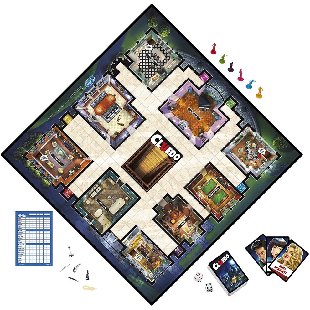 Hasbro Gaming Cluedo the Classic Mystery Board Game For 2 to 6 Players