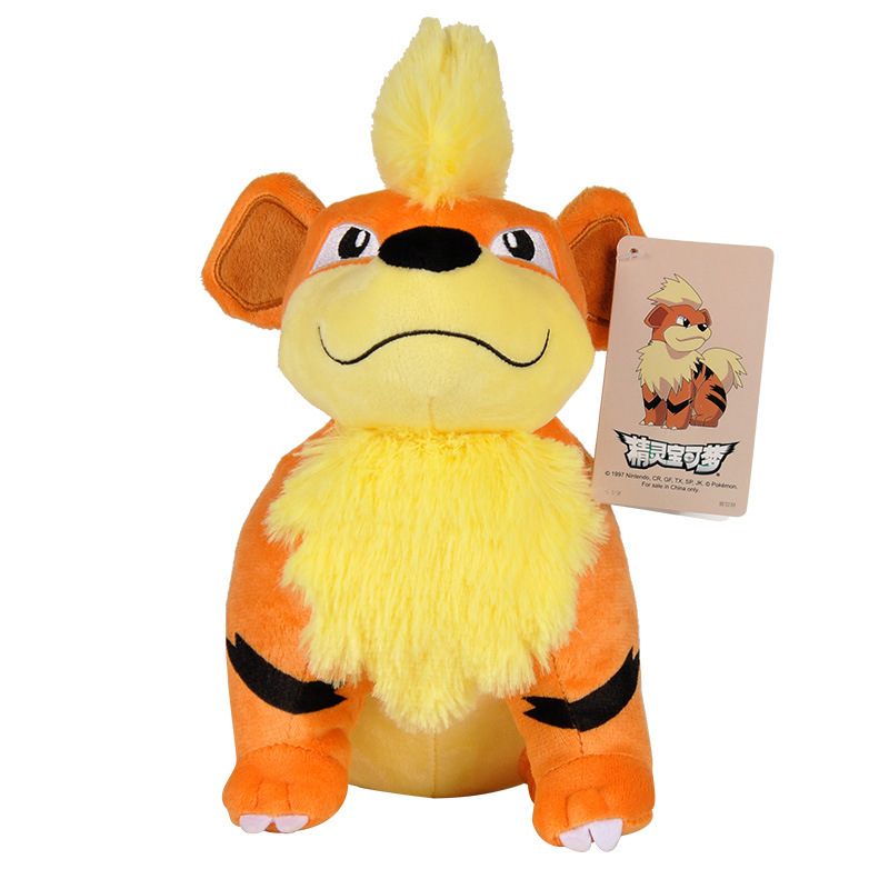 Pokemon Growlithe Plush Toy Stuffed Toy Doll Plushies Figures Animal Soft Toys for Children Collection Birthday Gifts for Kids 25cm