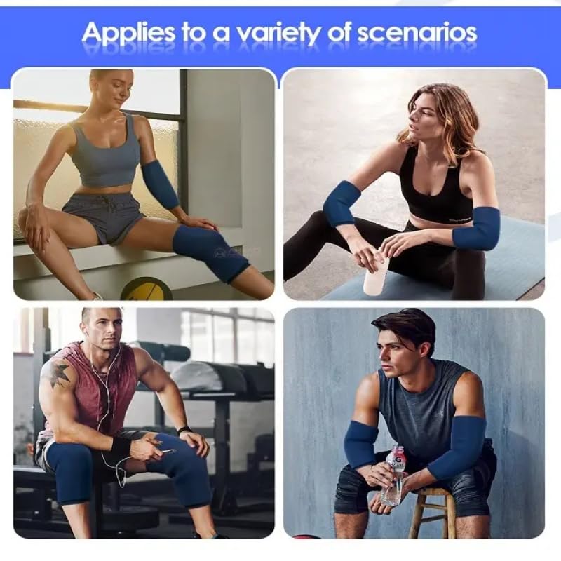 (S) Ice Pack Wrap Inflammation Strains Gel Ice Sleeve for Pain Relief Muscle Soreness Injuries Tendonitis Meniscus