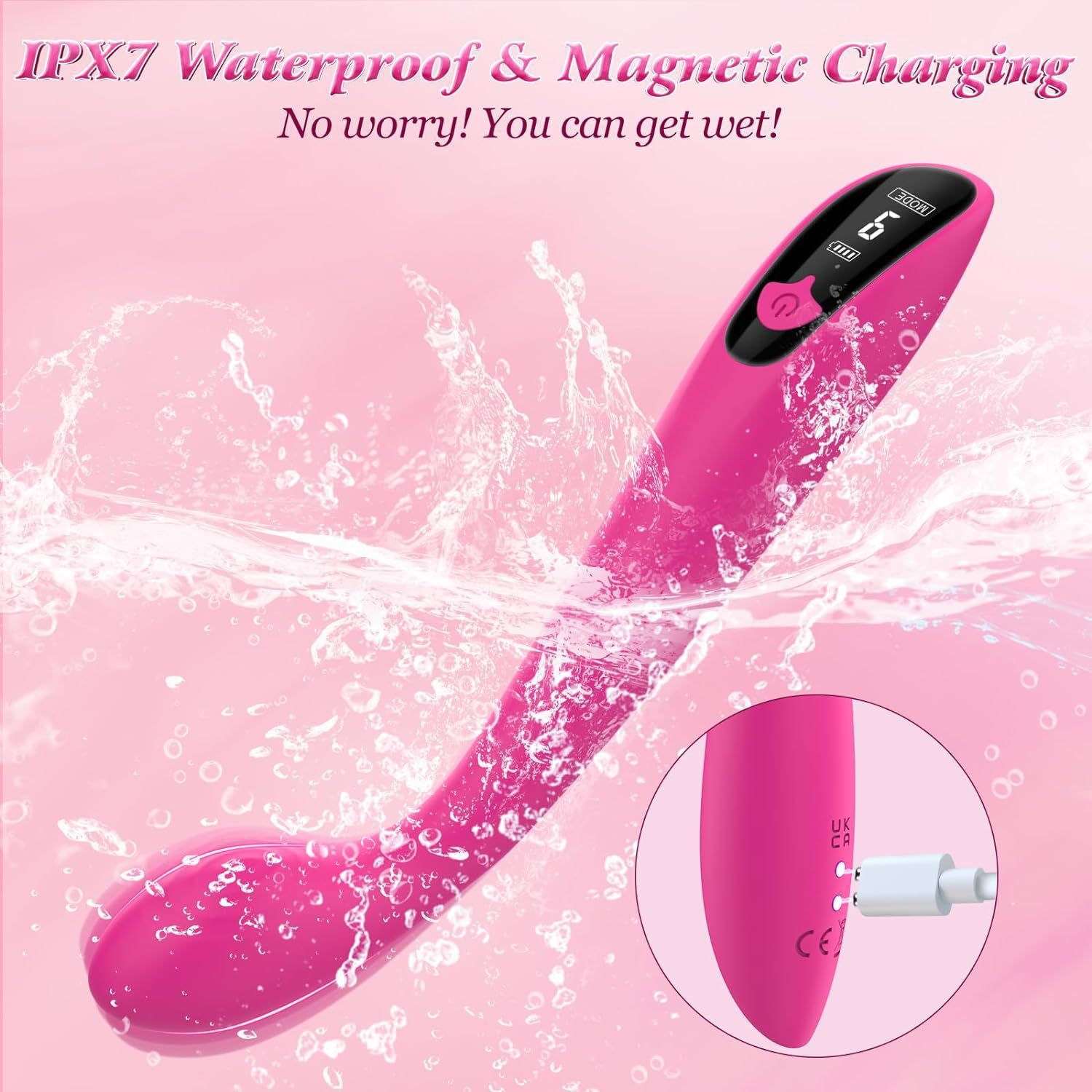 Sex Toy Women Vibrator Dildo Adult G Spot Anal Silicone Toy Rabbit Machine for Couples Men Erotic Massage Wand for Vaginal Nipples Clitoris Stimulation