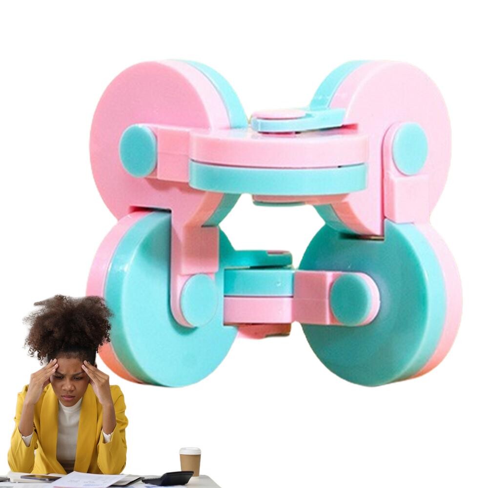 (Yellow) Spin Sensory Toys Hand Fidget Toys Stress Relief Sensory Toys Fidget Concentration Toy Stress Relief Fidget Toy For Travel Adult