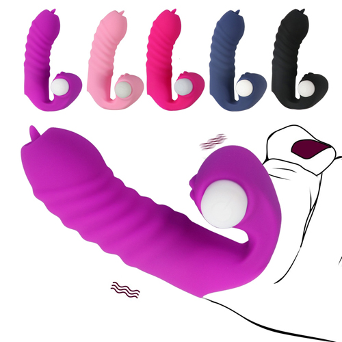 Vibrator Dildo Finger Sleeve Female Masturbator Clit Stimulate Tongue Licking Massager Anal Plug Vagina Erotic Exotic Accessories Sex Toys For Women Age 18