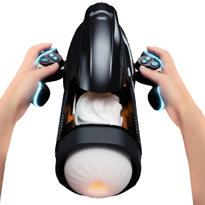 Male Masturbator Cup Sex Toys For Men Intelligent Vacuum Suction Automatic Telescopic Sucking Vagina Real Pussy Heating Male Masturbation High Speed