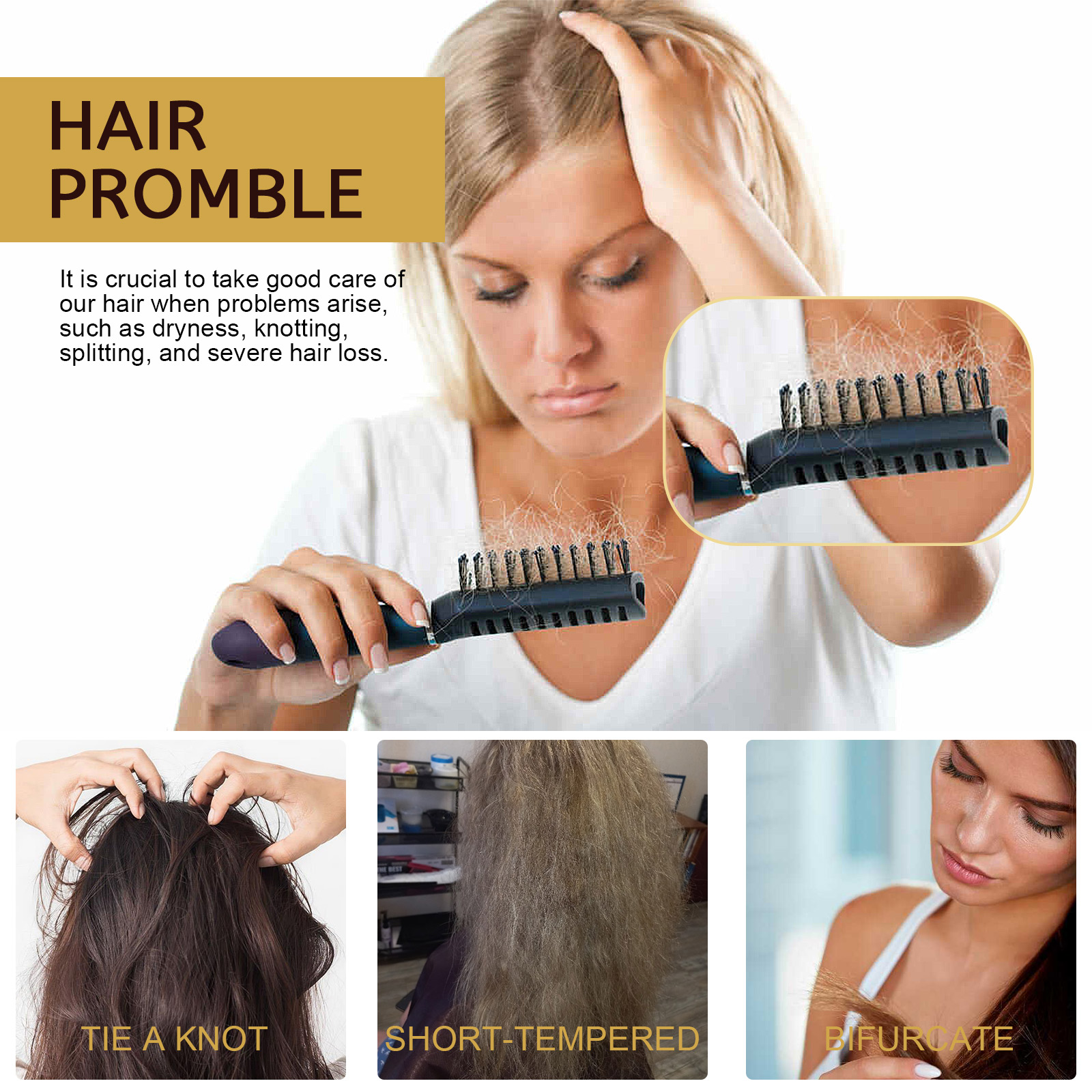 Magical Hair Mask Softens Frizz Repairs Damage Fine Hair Anti-loss Smooth Shiny Hair For Dry Damaged Hair Deep Moisturizing