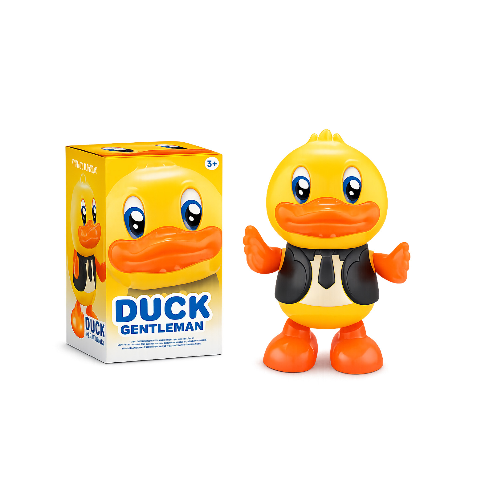 (Duck) Electric Dance Little Cute Animals Dog Dinosaur Duck Light Music Swinging Little Duck Dance Robot Children's Toy ﻿