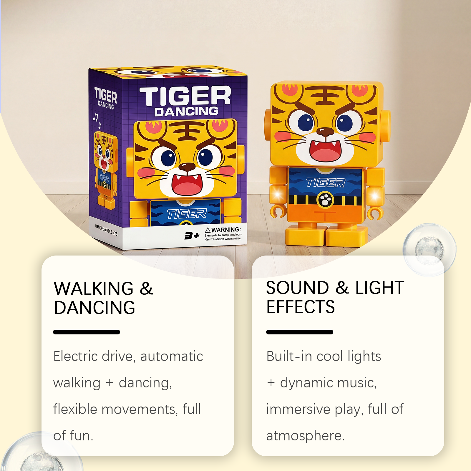 (Dog) Electric Dance Little Cute Animals Dog Dinosaur Duck Light Music Swinging Little Duck Dance Robot Children's Toy ﻿