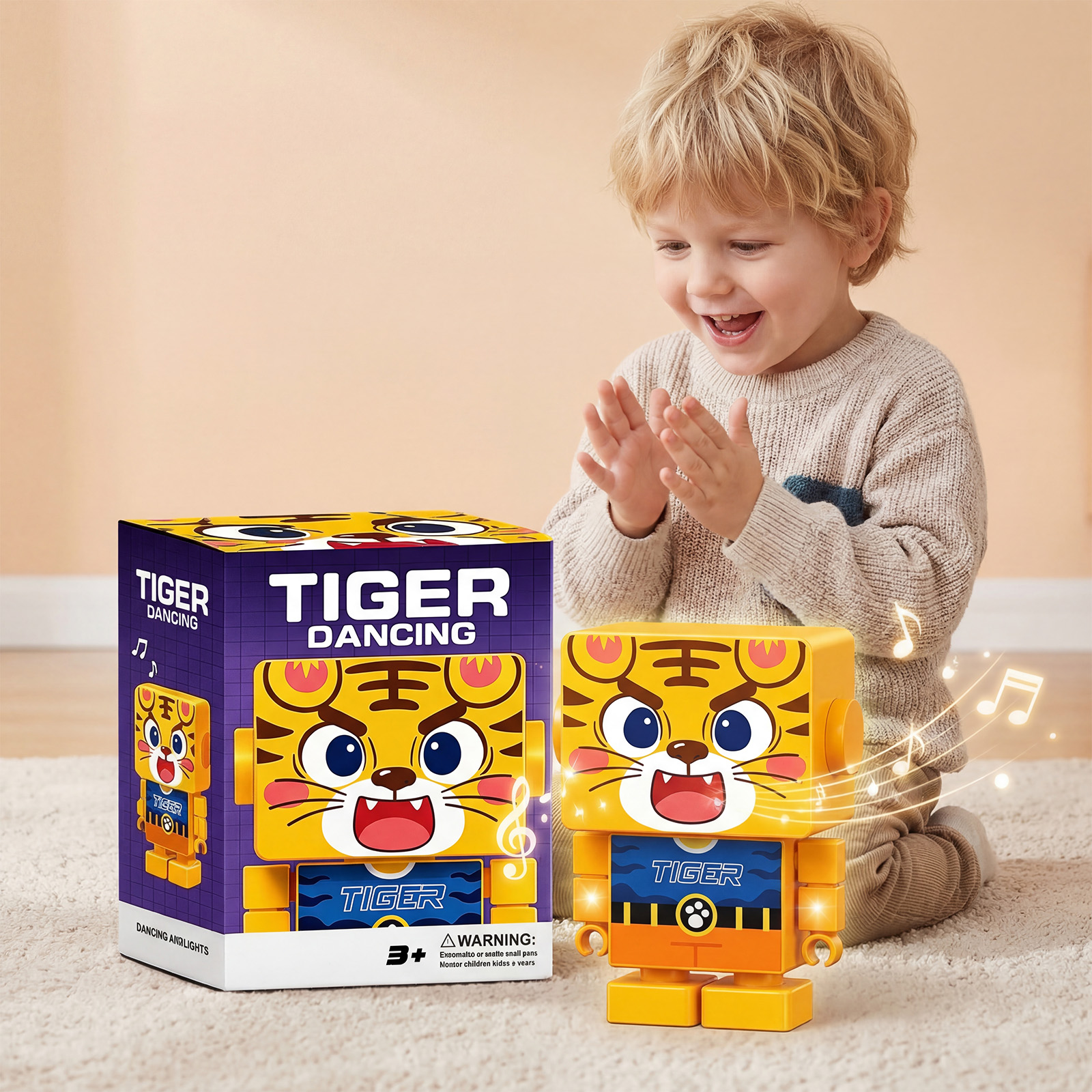 (Dog) Electric Dance Little Cute Animals Dog Dinosaur Duck Light Music Swinging Little Duck Dance Robot Children's Toy ﻿