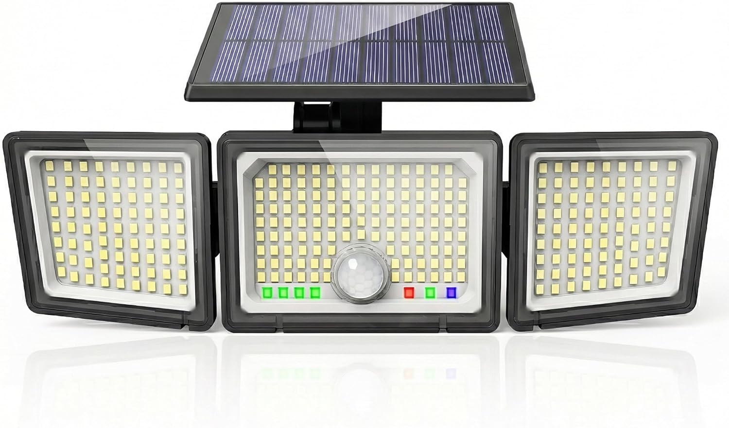 Solar Lights Outdoor Upgraded 286 LED Motion Sensor Security Light with Wide Lighting Angle Easy to Install IP65 Waterproof Durable Solar Powered Flood Lights 