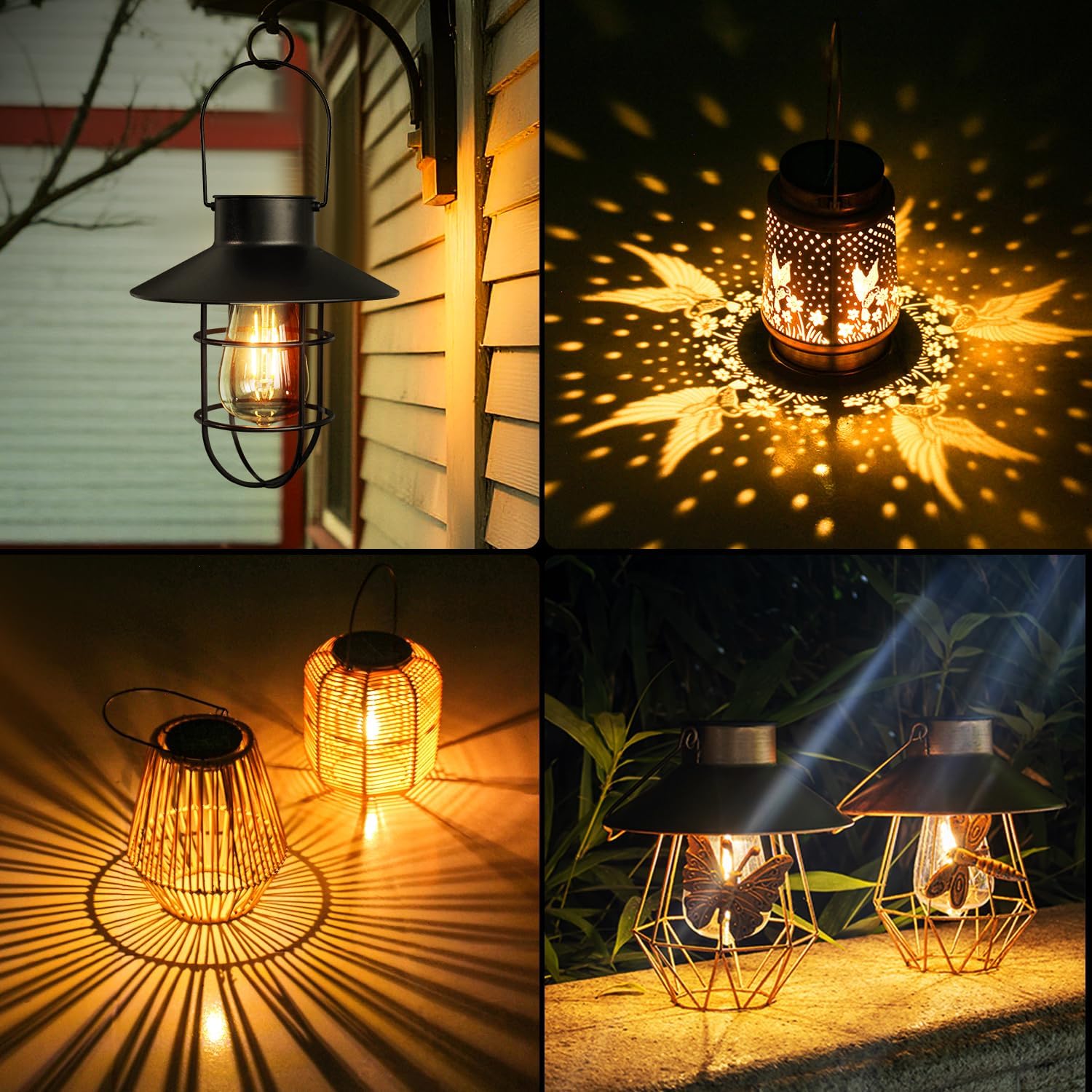 2 Pack Replacement Solar Panels for Garden Lights 8.2cm 3.23in Hanging Lights Replacement Top Part with Bulb Waterproof Solar Lantern Accessories Tools for DIY