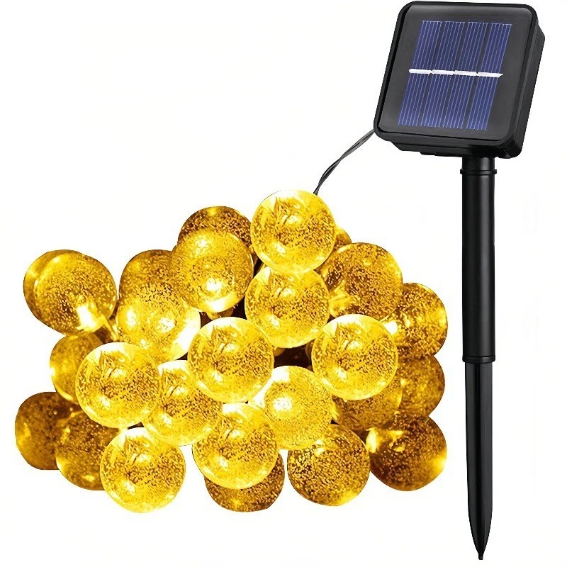 (RGB) 5m 20LED Solar Power String Fairy Lights Garden Outdoor Party Christmas Lamp