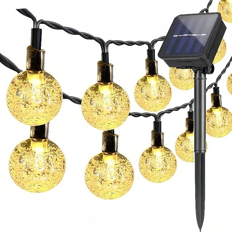 (RGB) 5m 20LED Solar Power String Fairy Lights Garden Outdoor Party Christmas Lamp