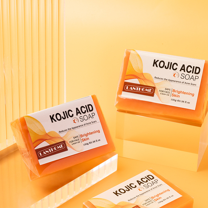 Kojic Acid Soap For Skin Cleansing Deep Pore Cleaning And Brightening Body And Face Cleansing Bar 100g