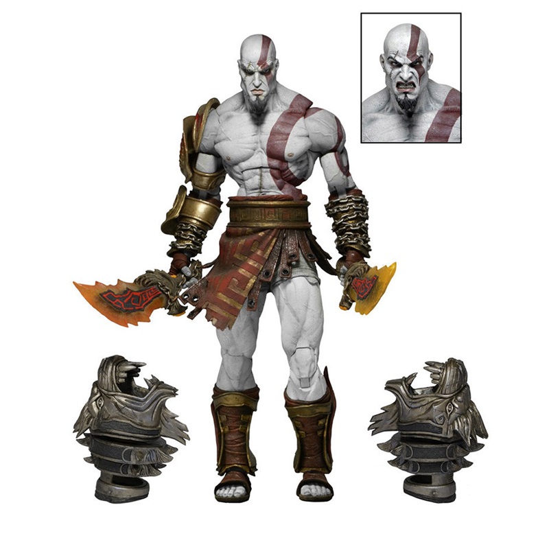 NECA God Of War Three Ultimate Kratos Boxed Deluxe Figure Model Collectible Desktop Decor Statue