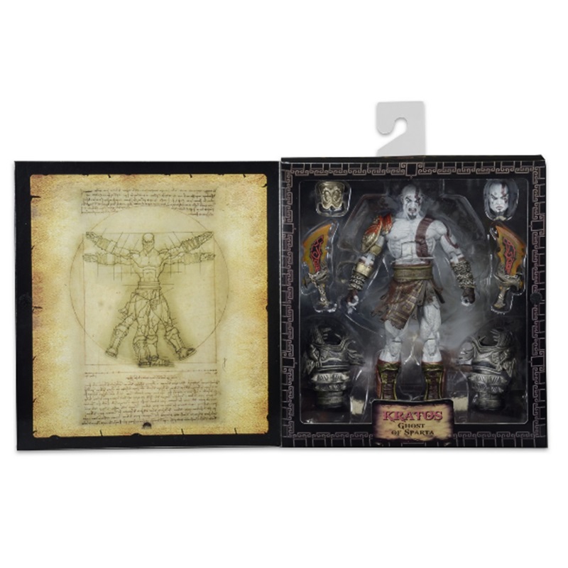 NECA God Of War Three Ultimate Kratos Boxed Deluxe Figure Model Collectible Desktop Decor Statue