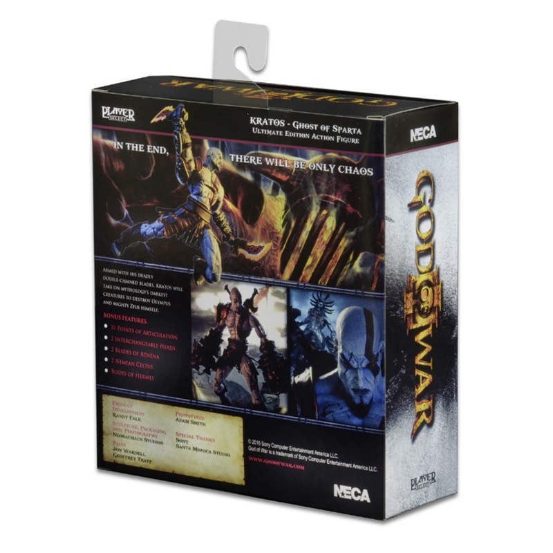 NECA God Of War Three Ultimate Kratos Boxed Deluxe Figure Model Collectible Desktop Decor Statue