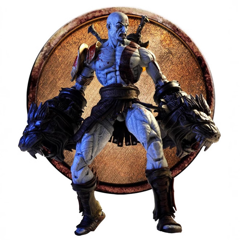 NECA God Of War Three Ultimate Kratos Boxed Deluxe Figure Model Collectible Desktop Decor Statue