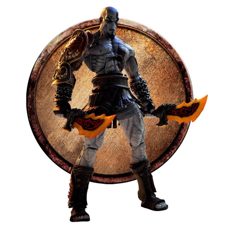 NECA God Of War Three Ultimate Kratos Boxed Deluxe Figure Model Collectible Desktop Decor Statue