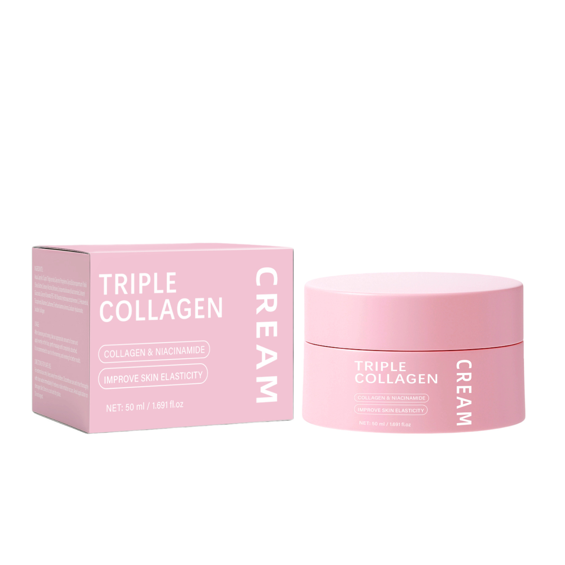 Triple Collagen Face Cream Firming Hydrating Smoothing Skin Elasticity Booster Daily Nourishing Moisturizer 50ml