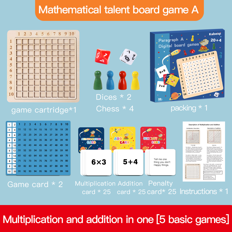 (B 941)  Multiplication Table Math Toy Montessori Educational Wooden Board Children Baby Toys Arithmetic Teaching Aids for Kids Gifts