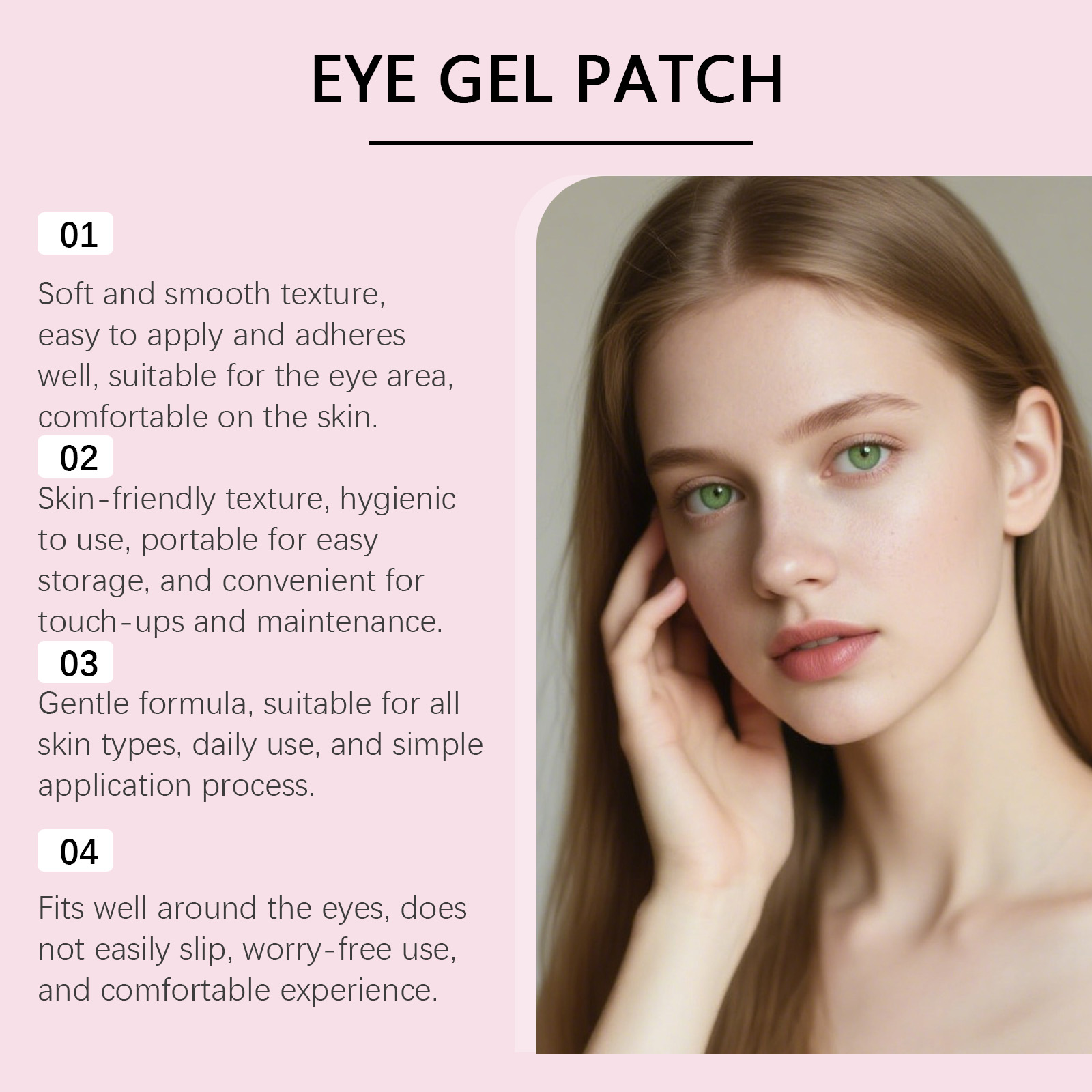 Collagen Polypeptide Eye Mask Revitalizes Moisturizes Cool Clinging Soothes Fast Absorb Tender Skin Around Eyes