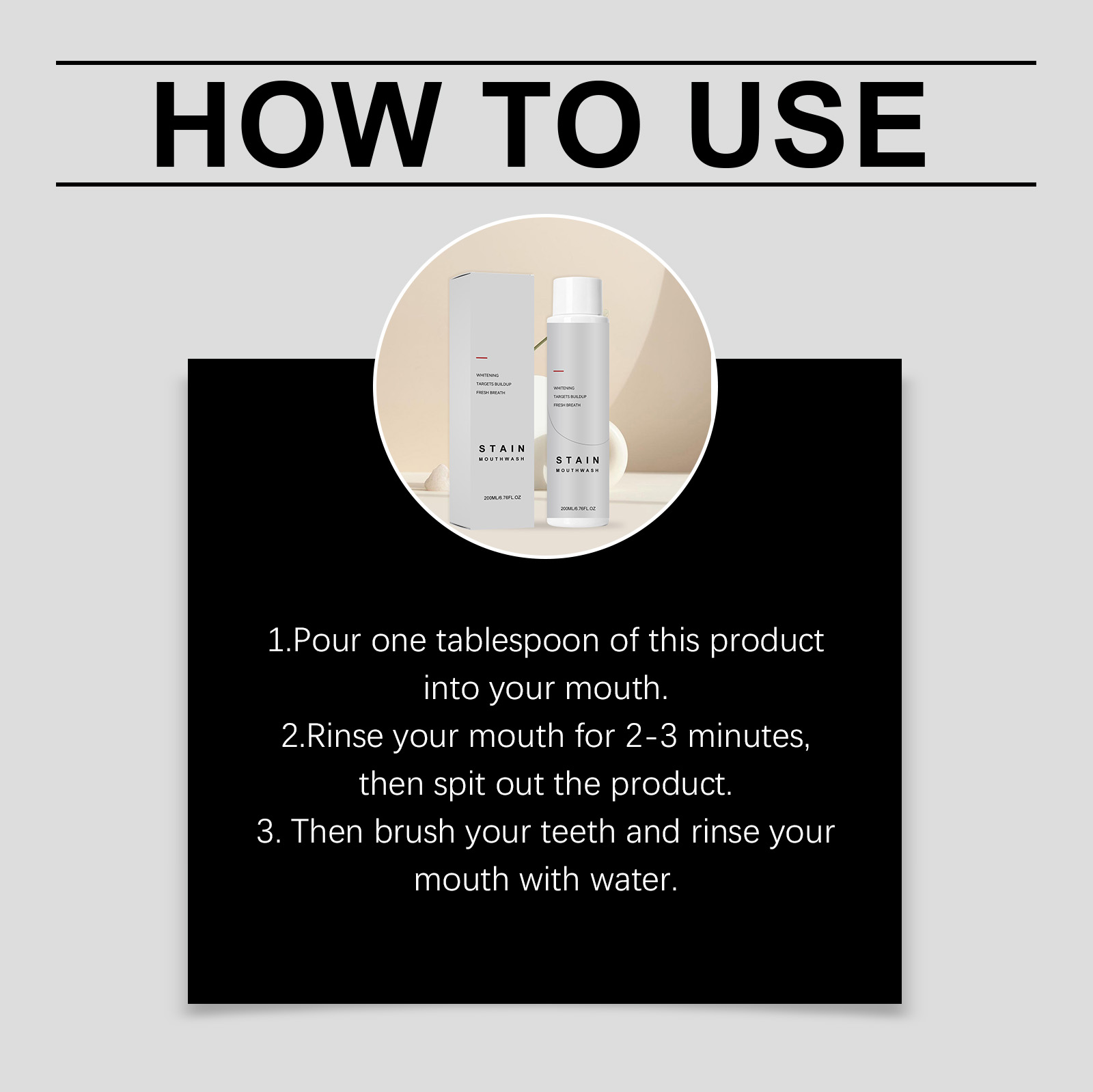 Fresh Stain Removing Mouthwash Fresh Mint Daily Care Gentle Protection Long Lasting Fragrance Oral Cleaning Maintenance
