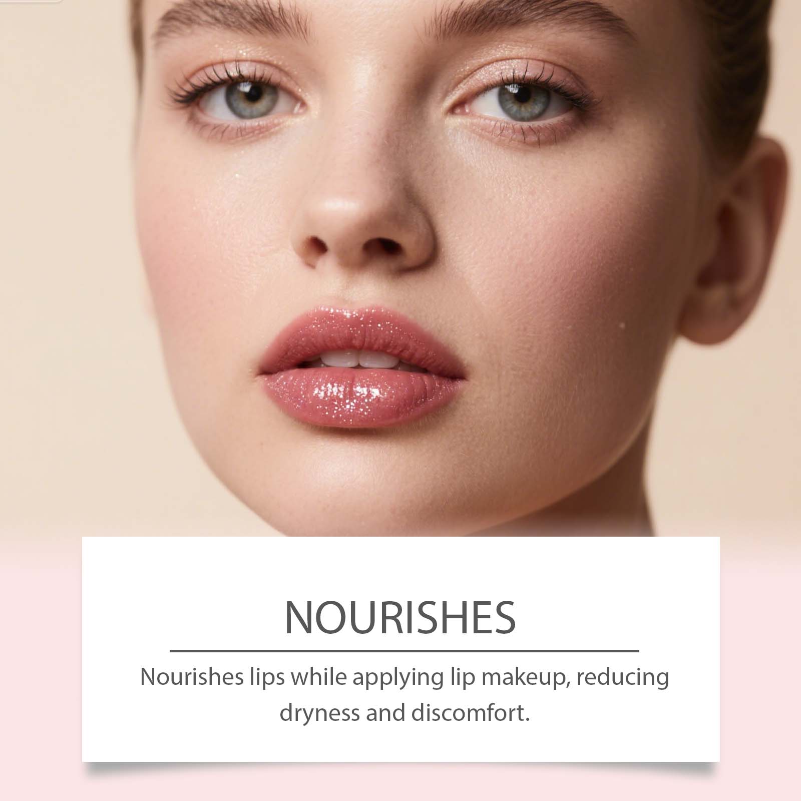 (Warm Rose) Peel Lip Tint Natural Color Render Mild Gloss Lightweight Non Sticky Versatile Portable Daily Lip Makeup