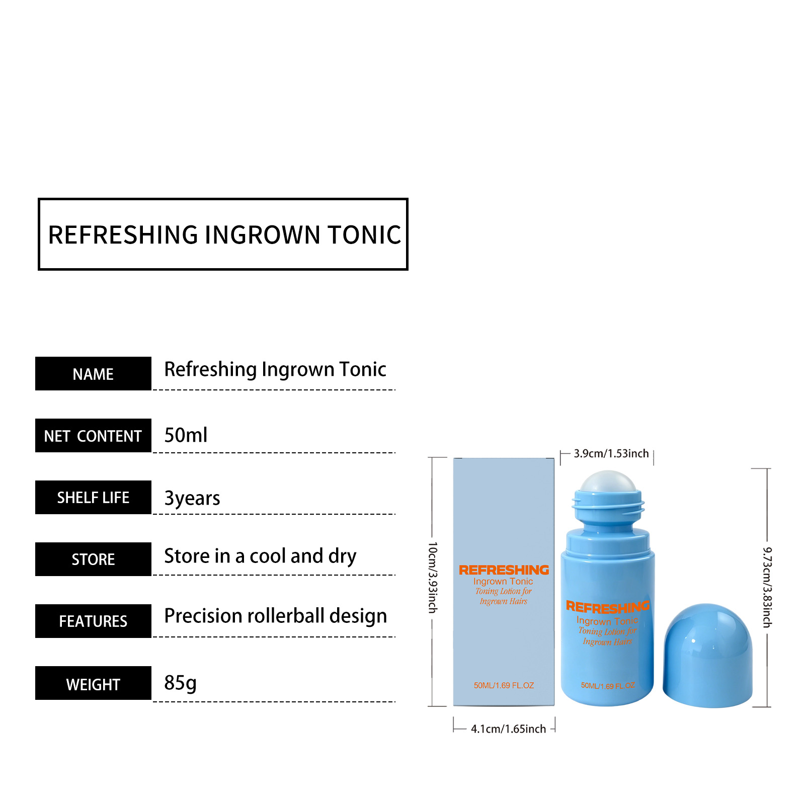 Pore Care Roller Serum Moisturizing Fresh Clean Comfort Portable Underarm Local Skin Cleansing Care Gentle
