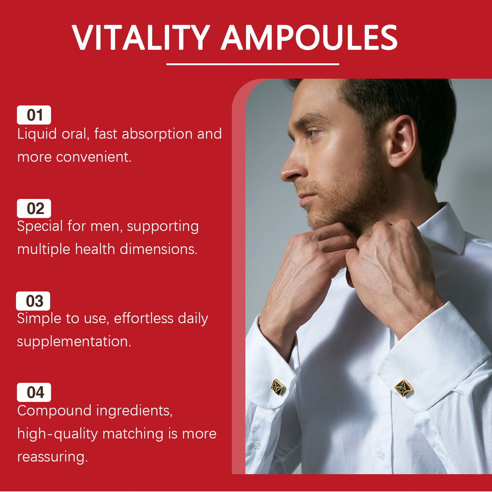 Male Nutritional Supplement Drop Liquid For Daily Human Body Nutrient Intake Physical Energy Maintenance Adult Male Health Care Support