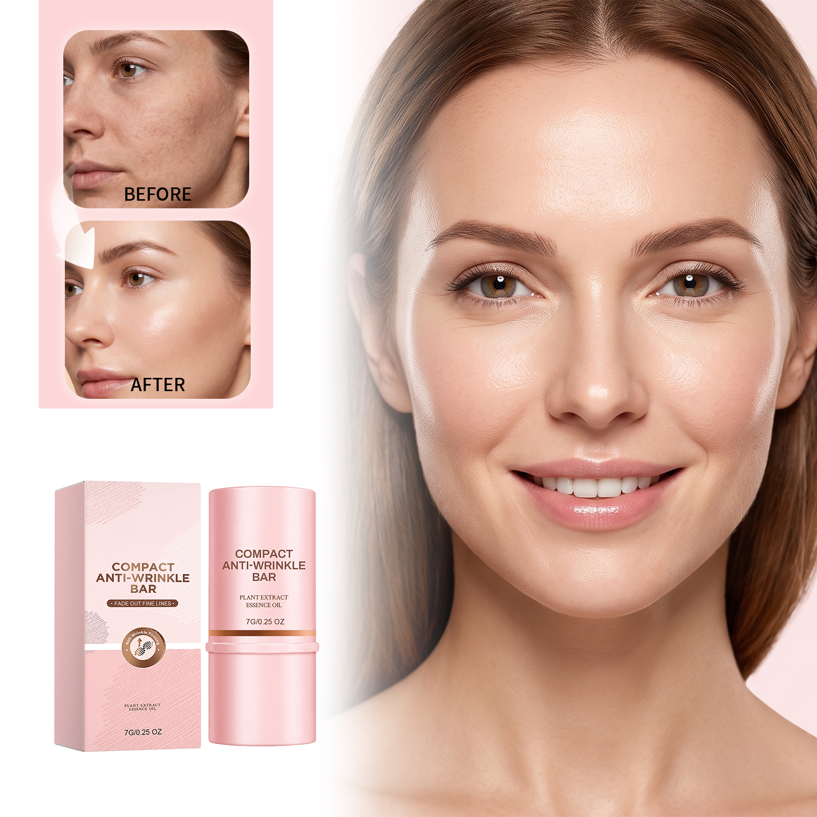 Facial Moisturizing Stick Delicate Mild Formula Hydrate Nourish Soft Refreshing Skin Fine Lines Care