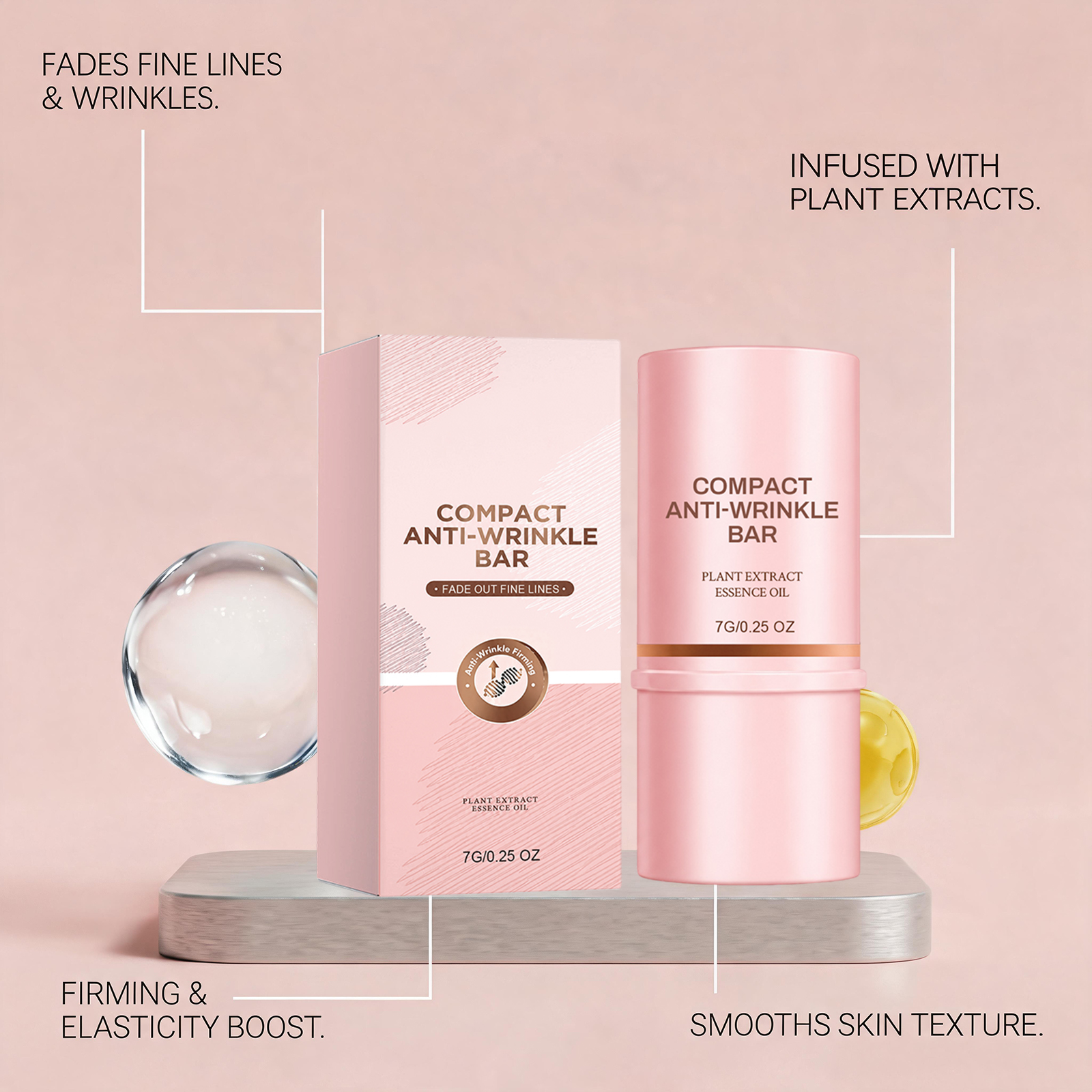 Facial Moisturizing Stick Delicate Mild Formula Hydrate Nourish Soft Refreshing Skin Fine Lines Care