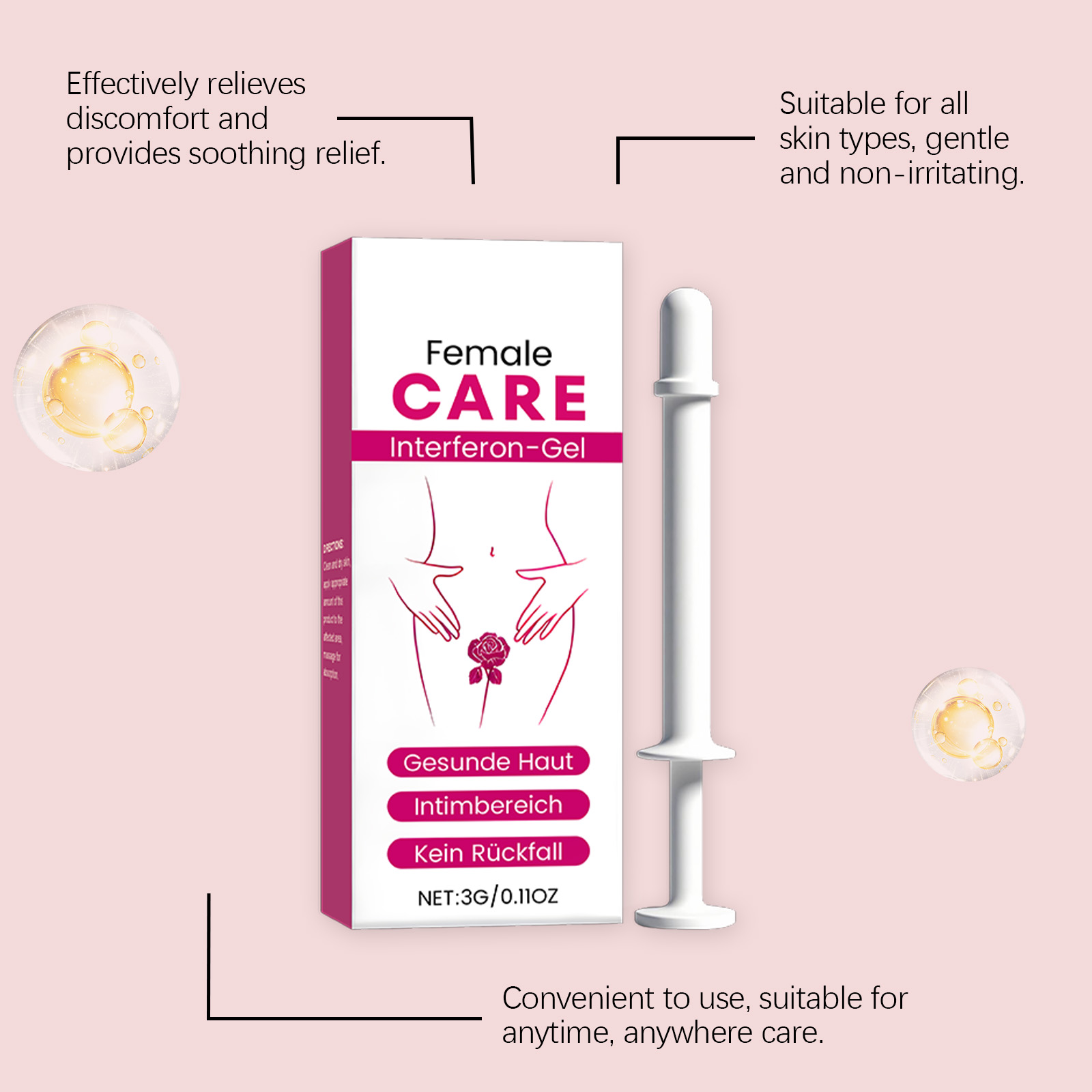 Gentle Ingredient Comfort Care Feminine Body Skin Clean Daily Nursing Gel For Ladies