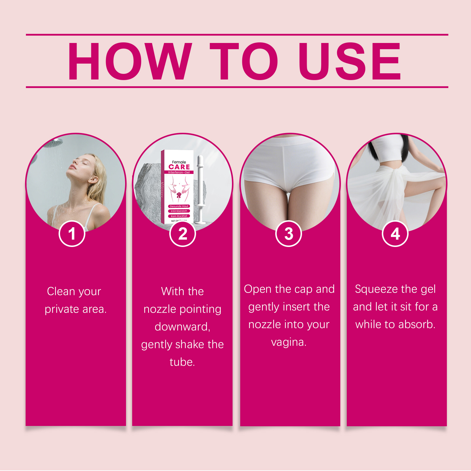 Gentle Ingredient Comfort Care Feminine Body Skin Clean Daily Nursing Gel For Ladies